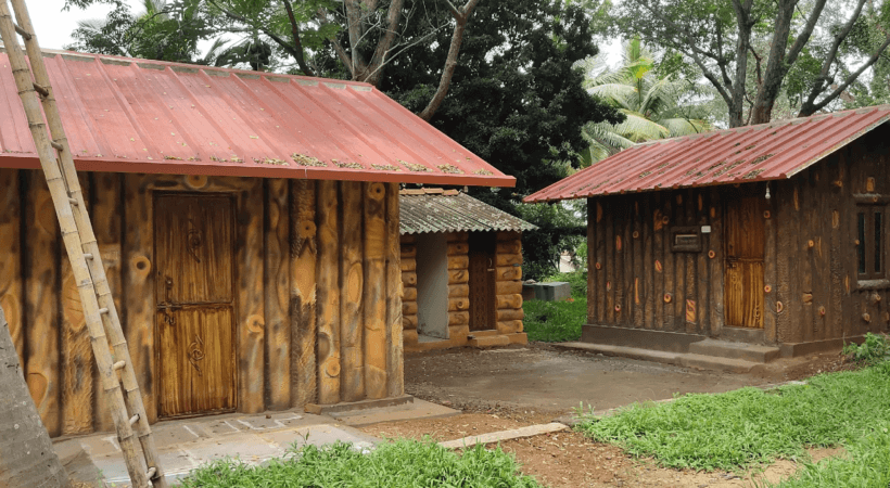 Ashram entrance and grounds